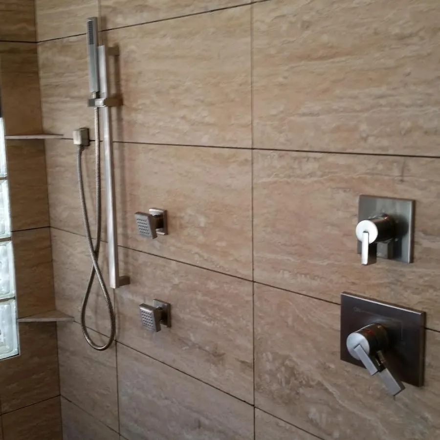 Shower fixture installation for Water Heater Replacement in Edwards